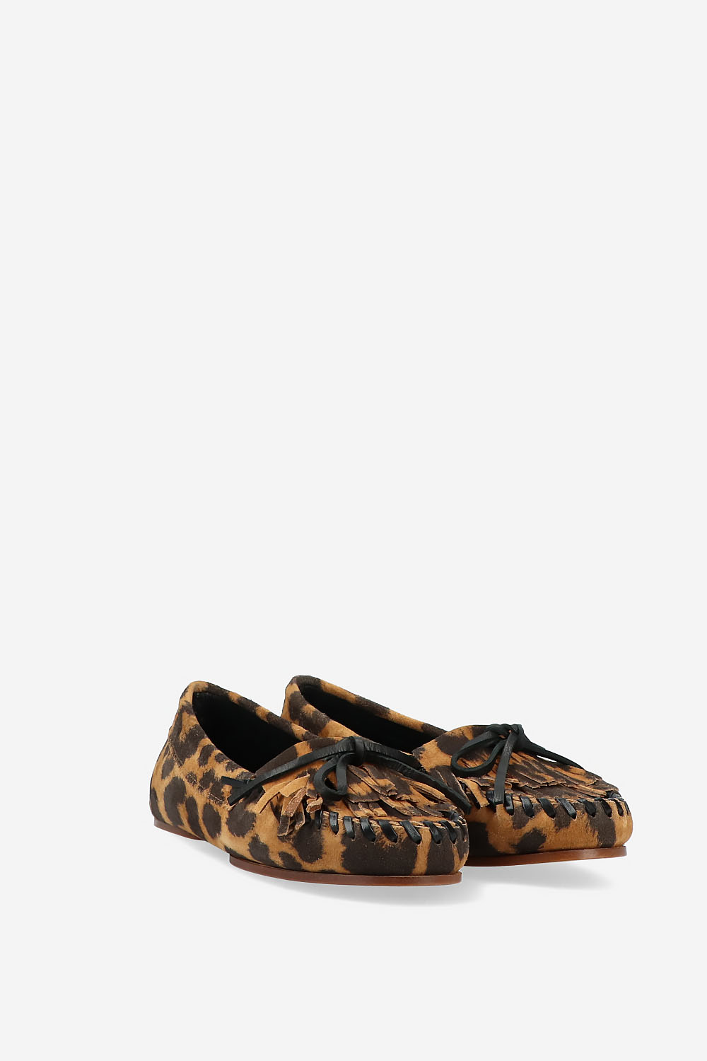 Indiana printed suede loafers