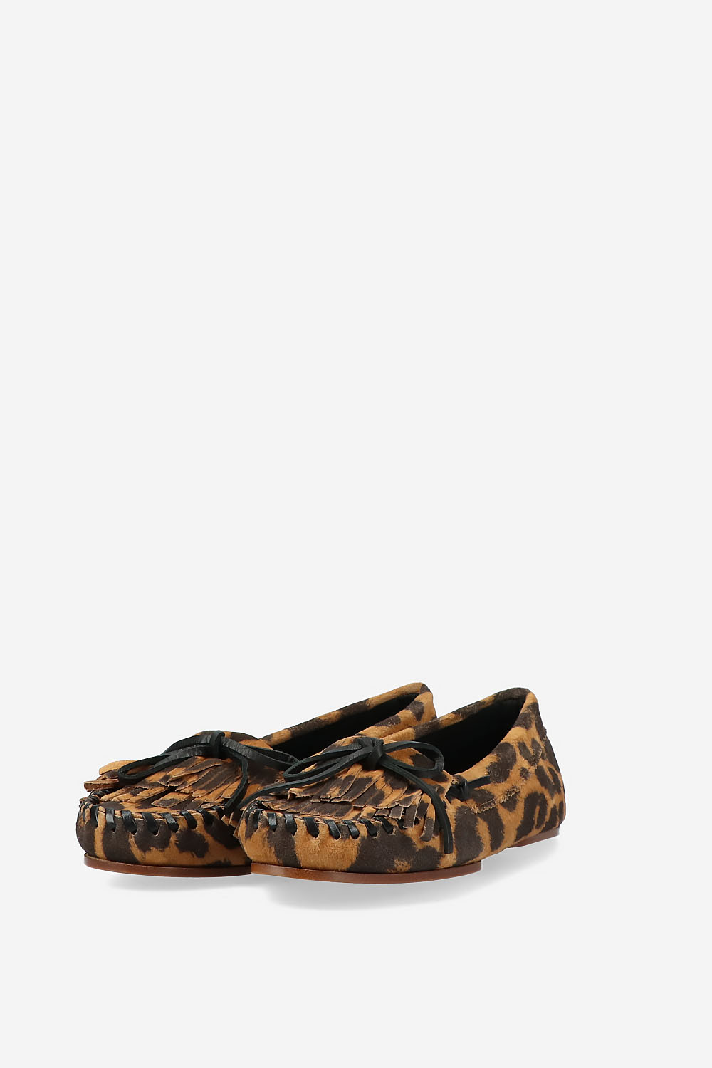 Indiana printed suede loafers