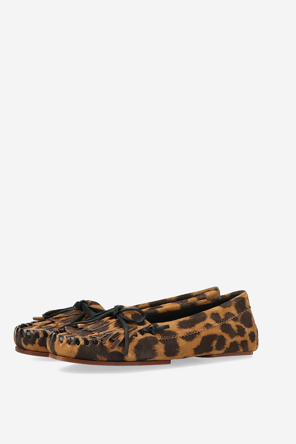 Indiana printed suede loafers