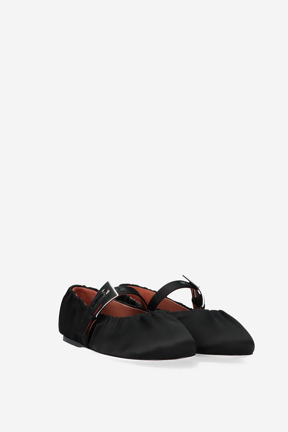 Sveva plisse sarin buckle ballerinas
