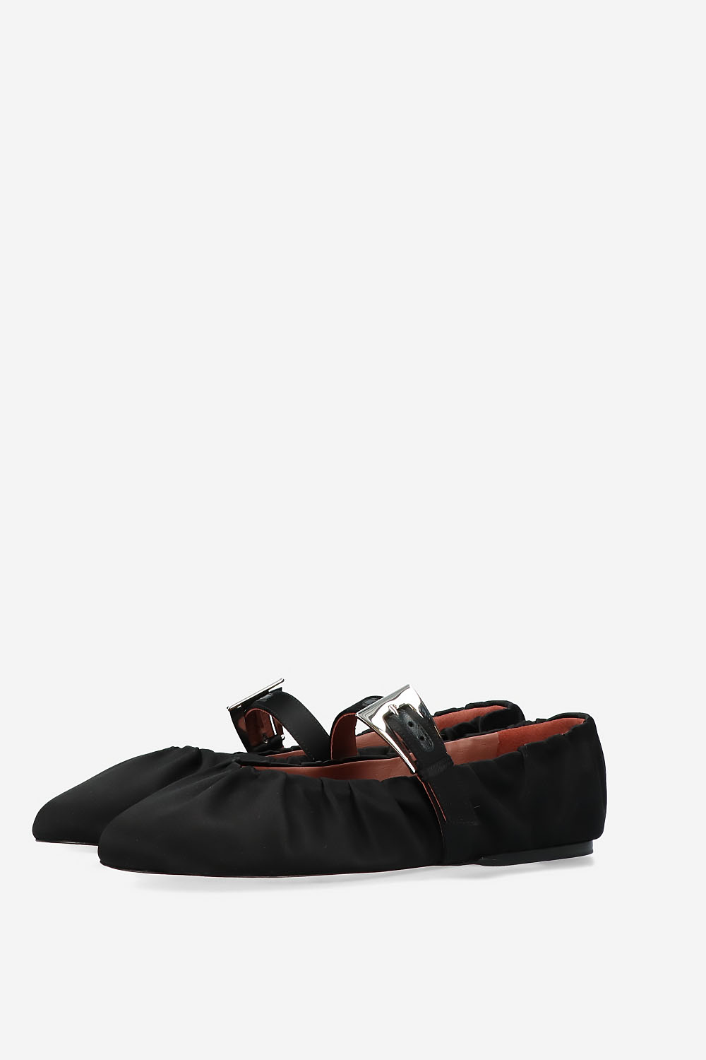 Sveva plisse sarin buckle ballerinas