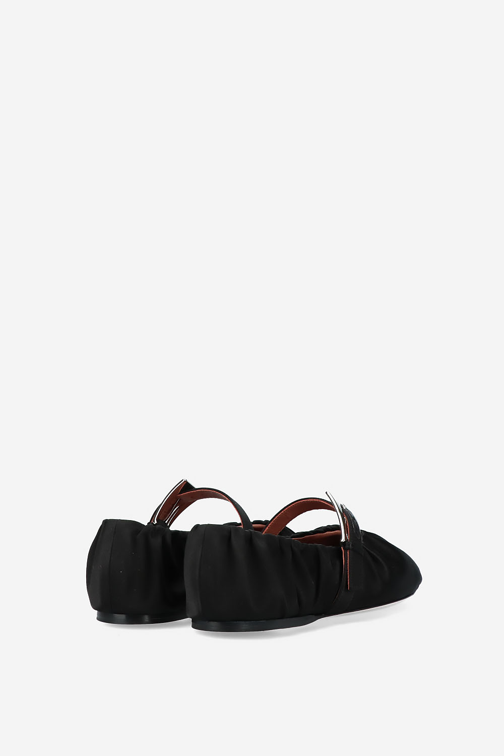 Sveva plisse sarin buckle ballerinas