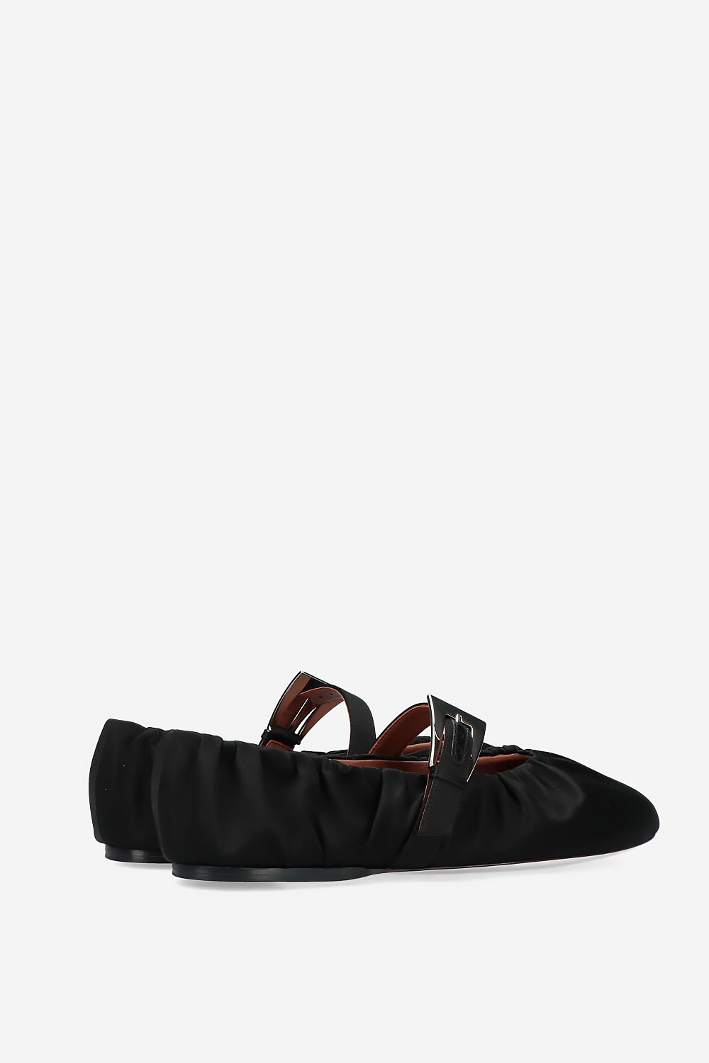 Sveva plisse sarin buckle ballerinas