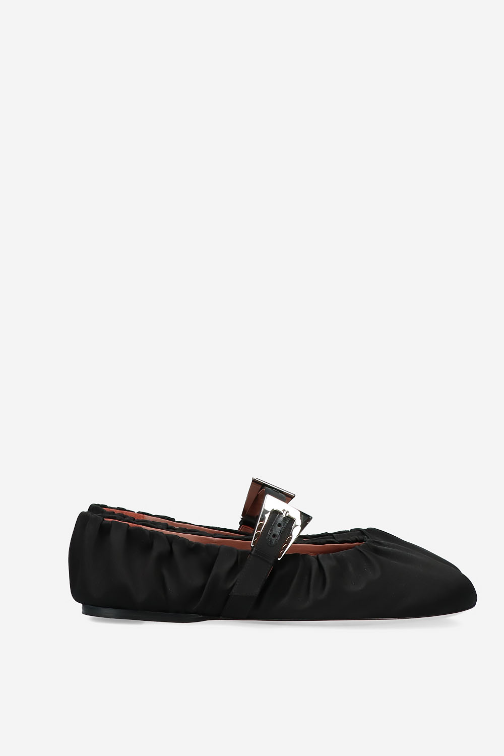 Sveva plisse sarin buckle ballerinas