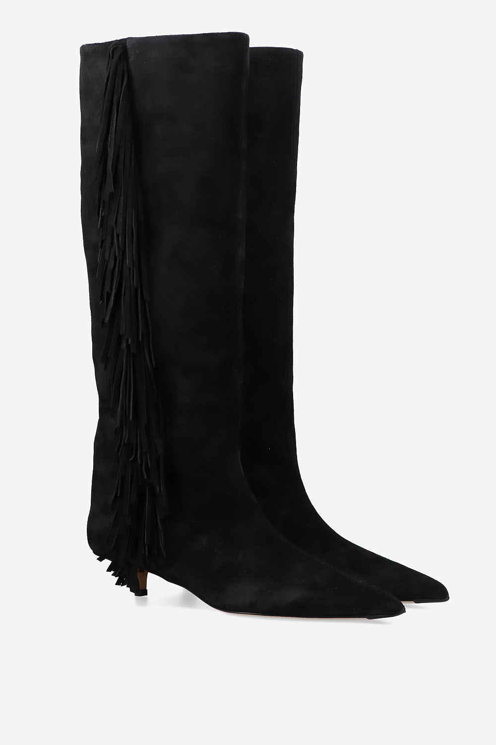 Jessie 35 fringe suede boots