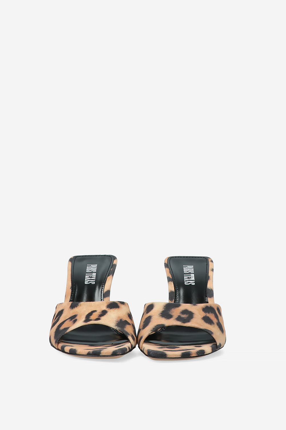 Lorena 75 leopard printed suede mules
