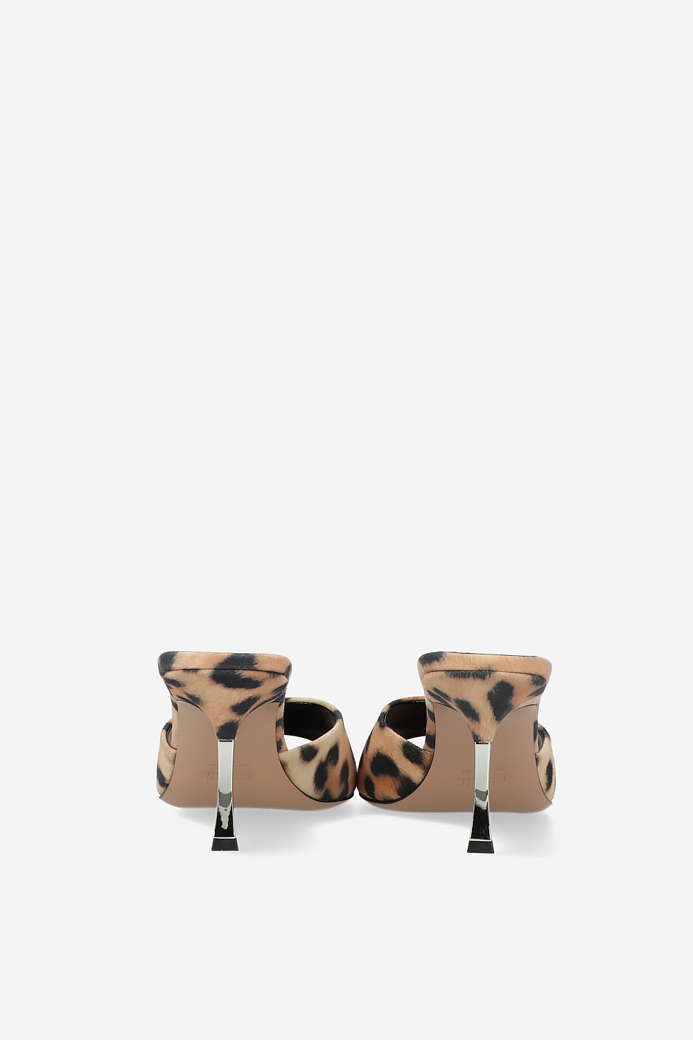 Lorena 75 leopard printed suede mules