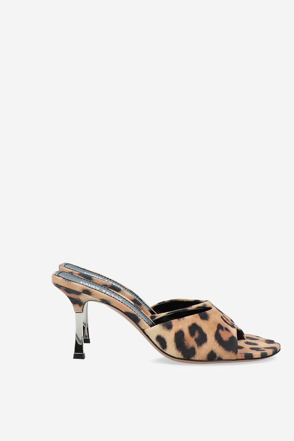 Lorena 75 leopard printed suede mules