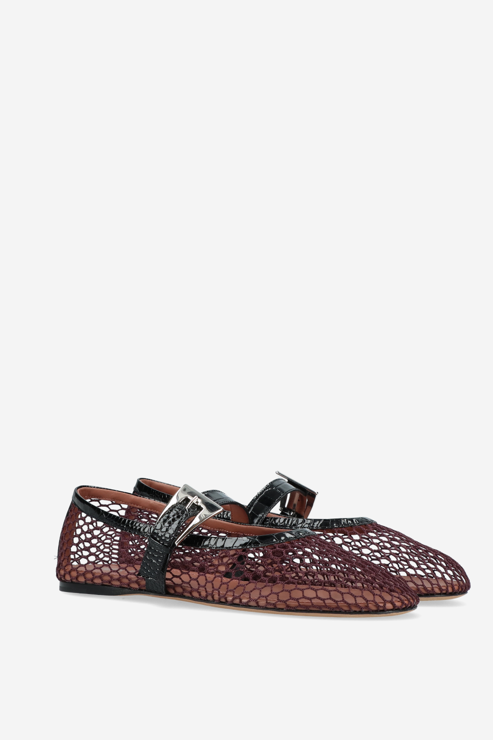 Sveva buckle mesh ballet flat