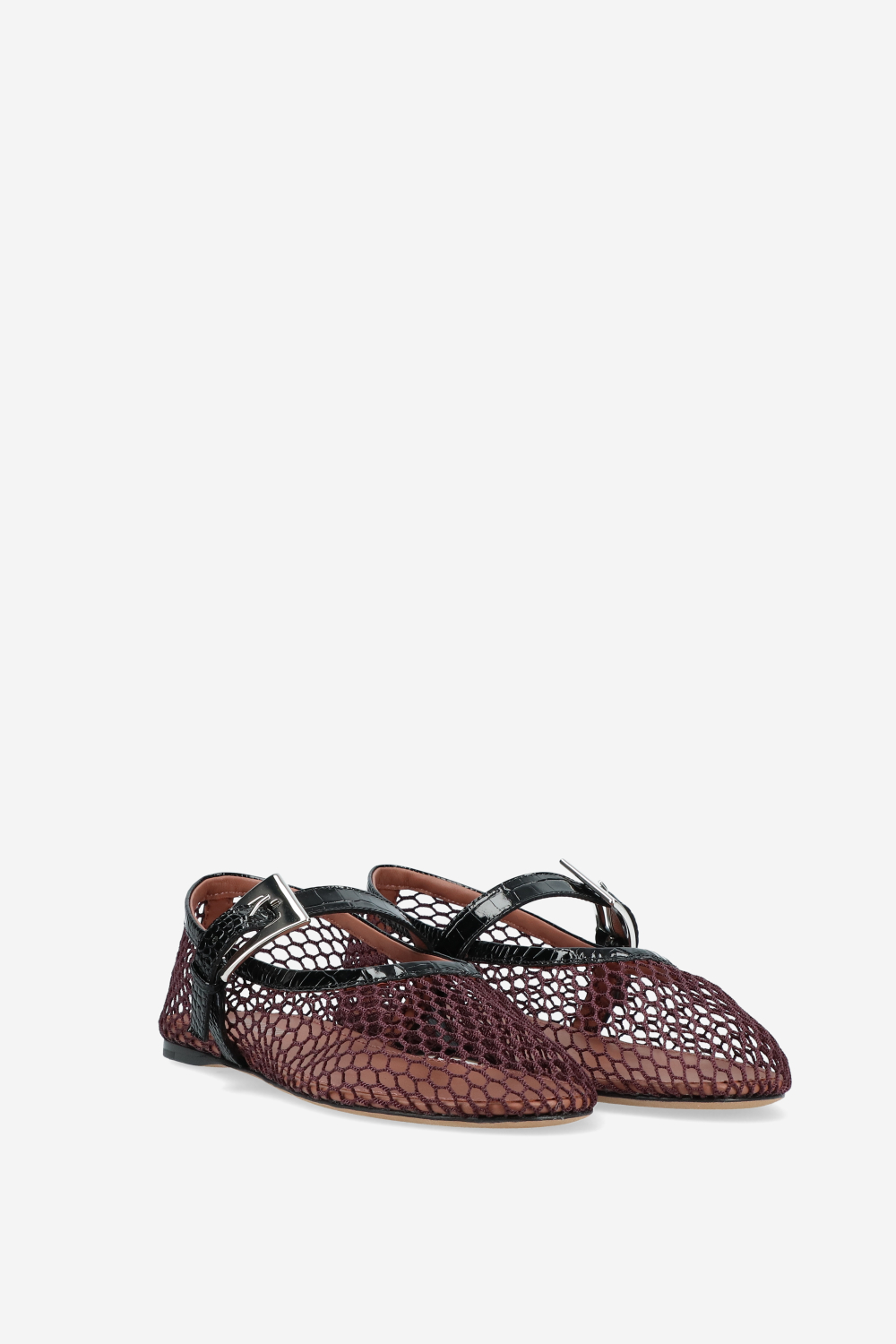 Sveva buckle mesh ballet flat