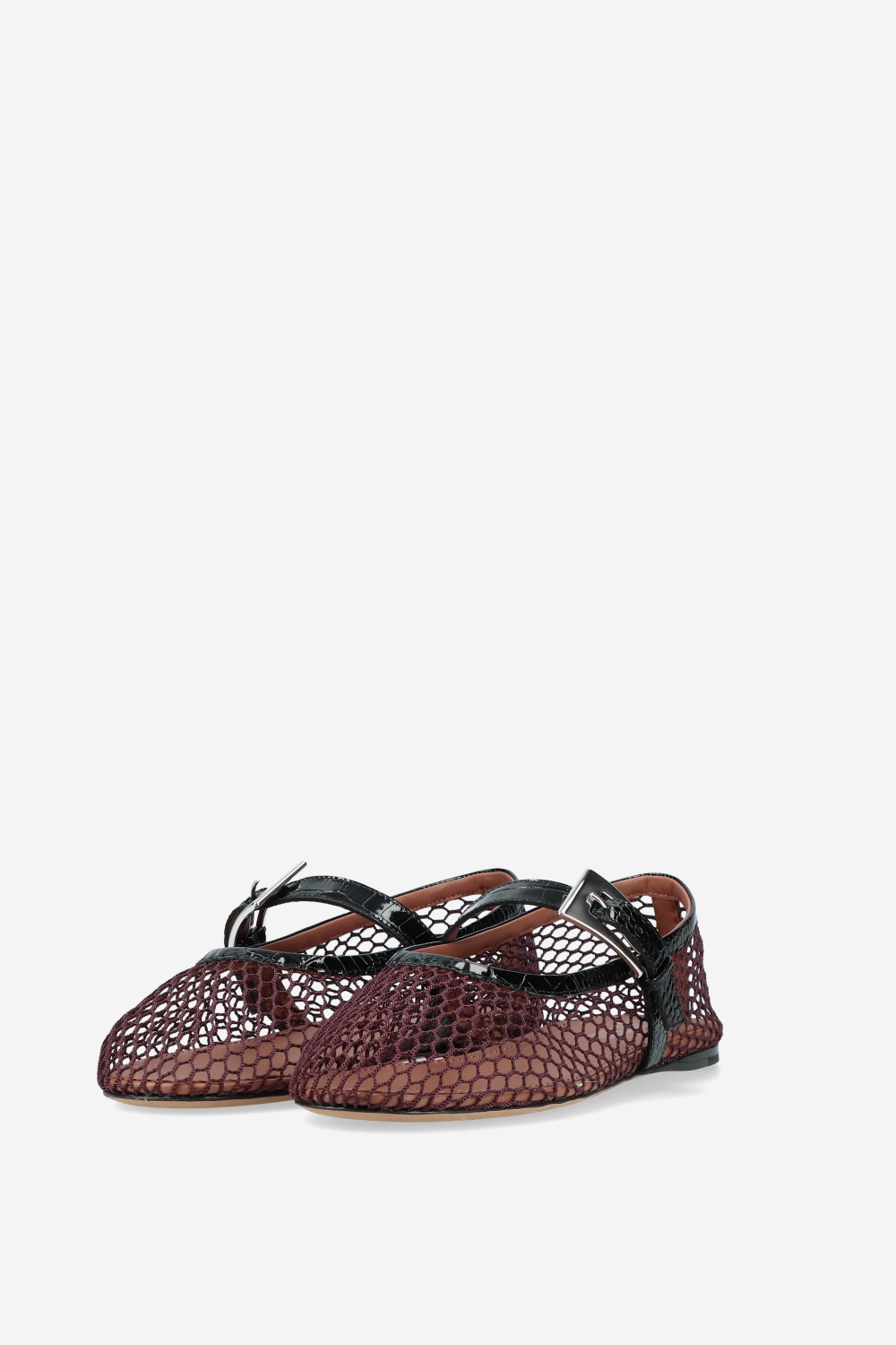 Sveva buckle mesh ballet flat