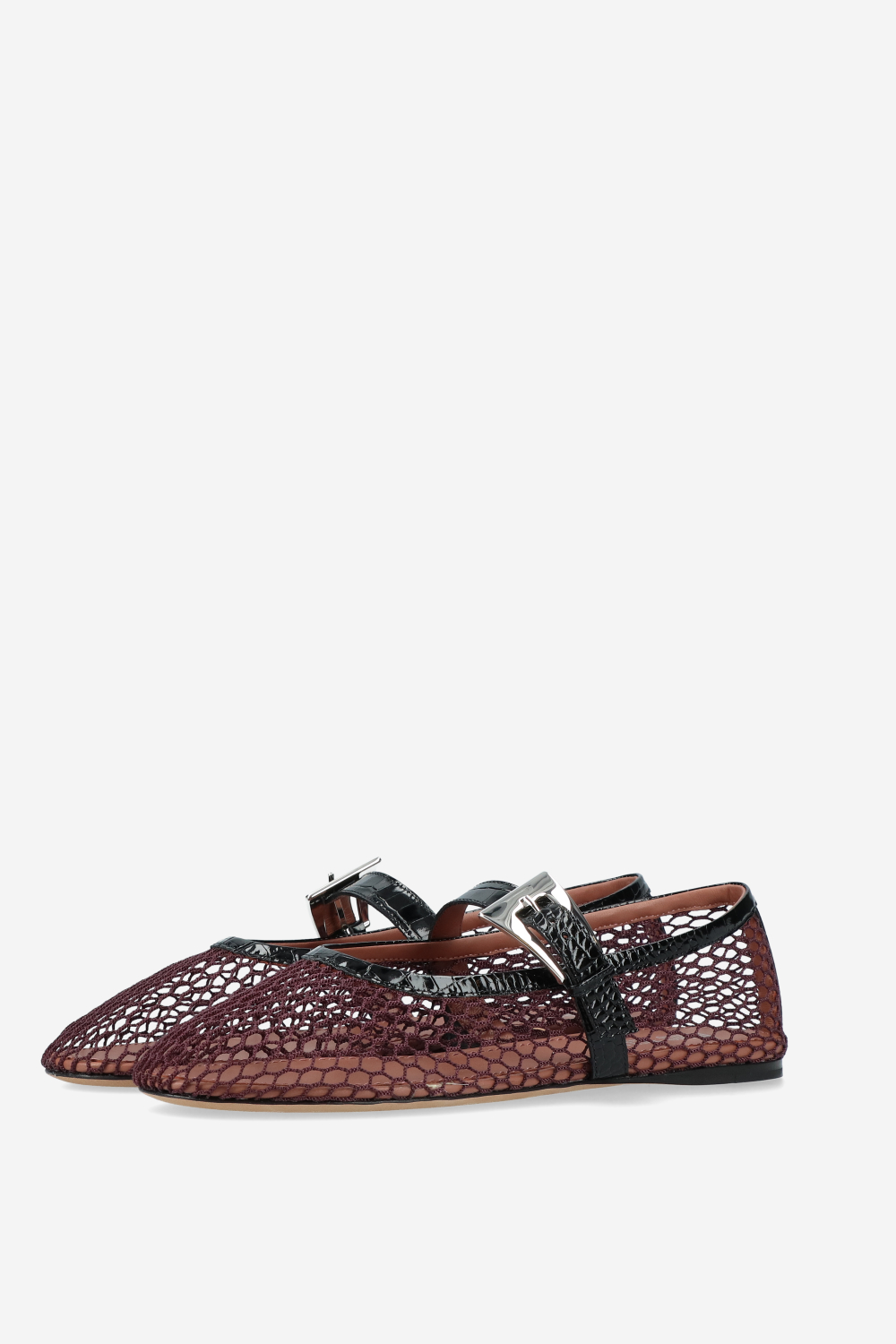 Sveva buckle mesh ballet flat