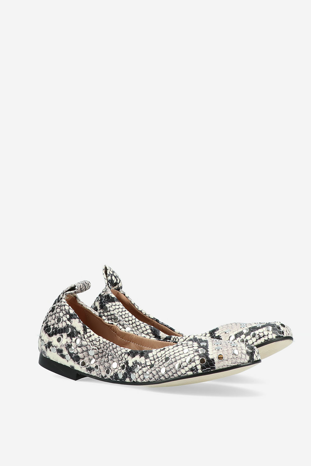 Franco Giusti - Studded python ballerinas