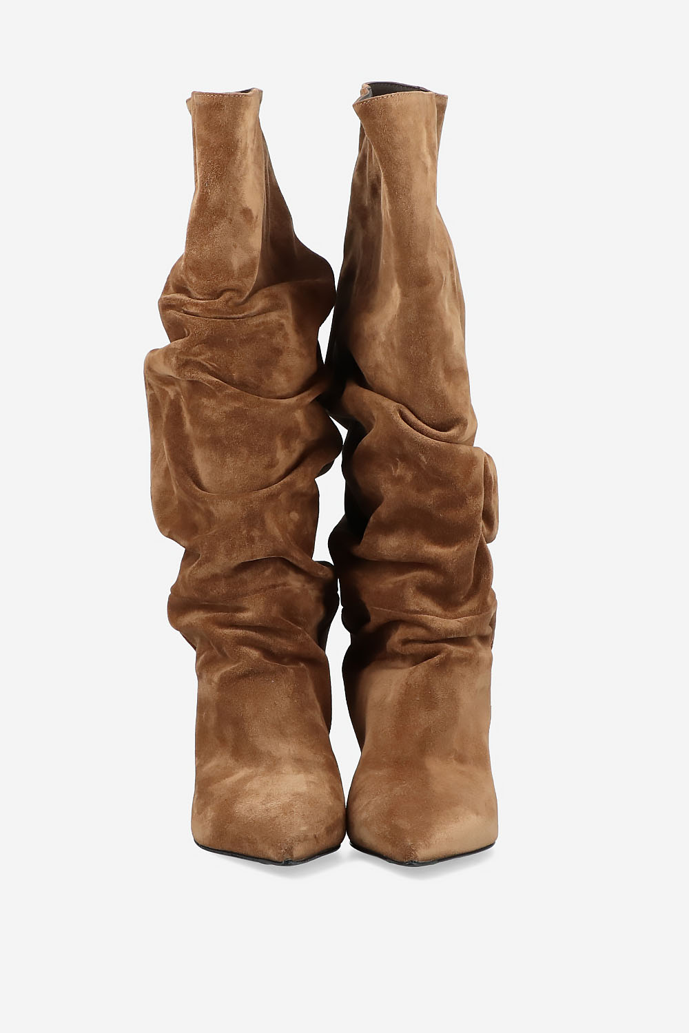 Slouchy suede boots