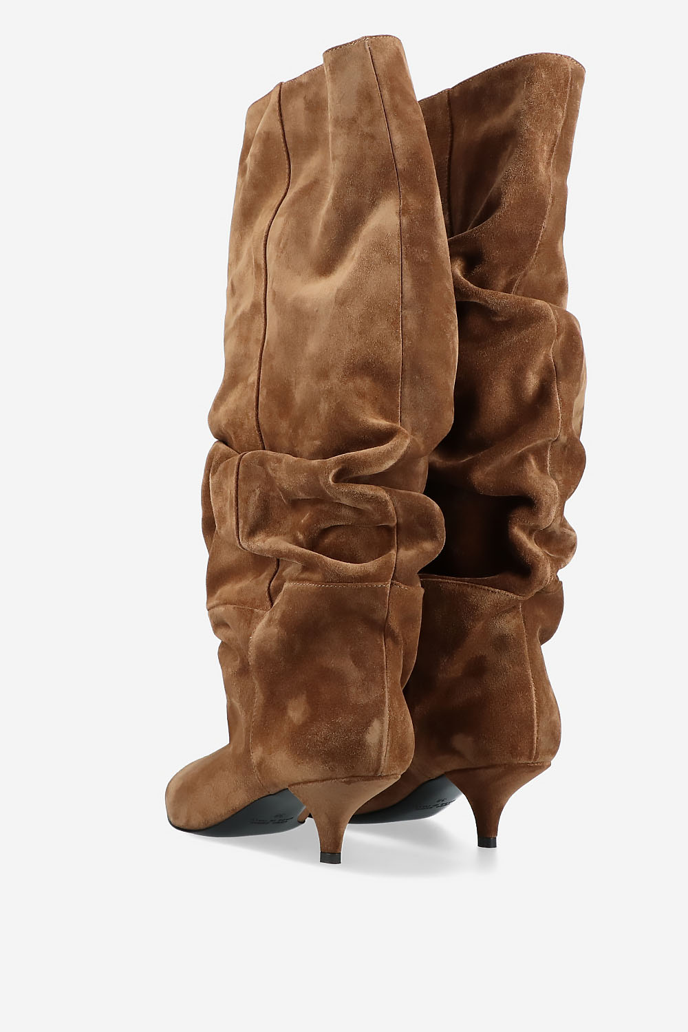 Slouchy suede boots