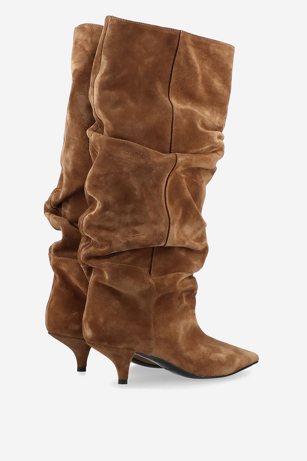 Slouchy suede boots