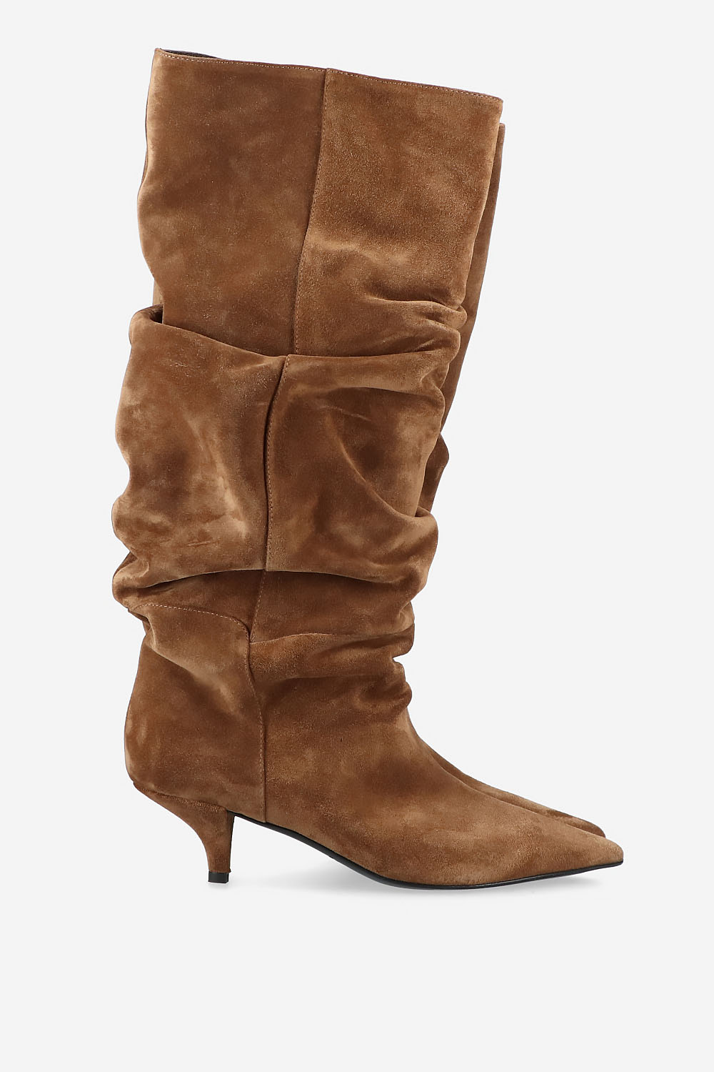 Slouchy suede boots