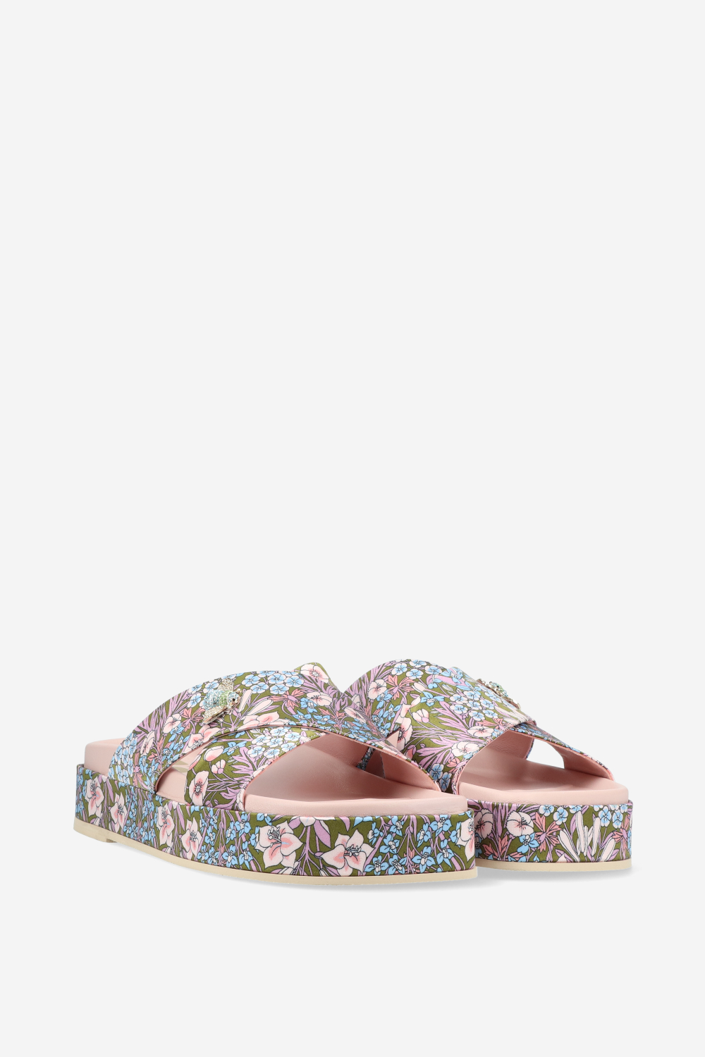 Flower printed sandals