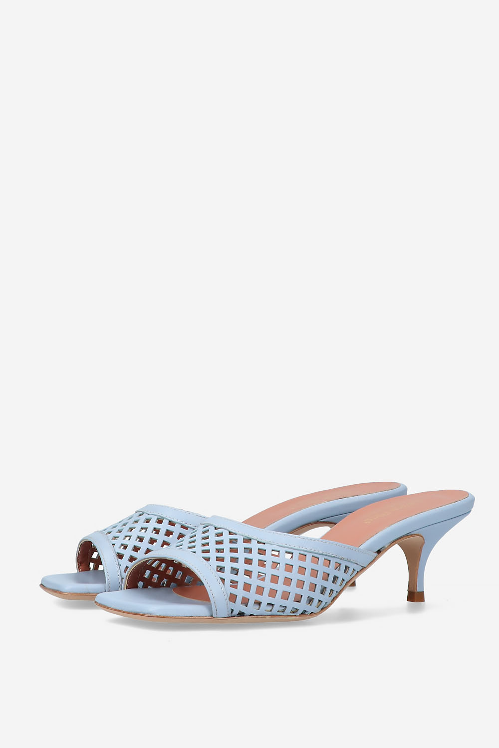 Perforated leather sandals