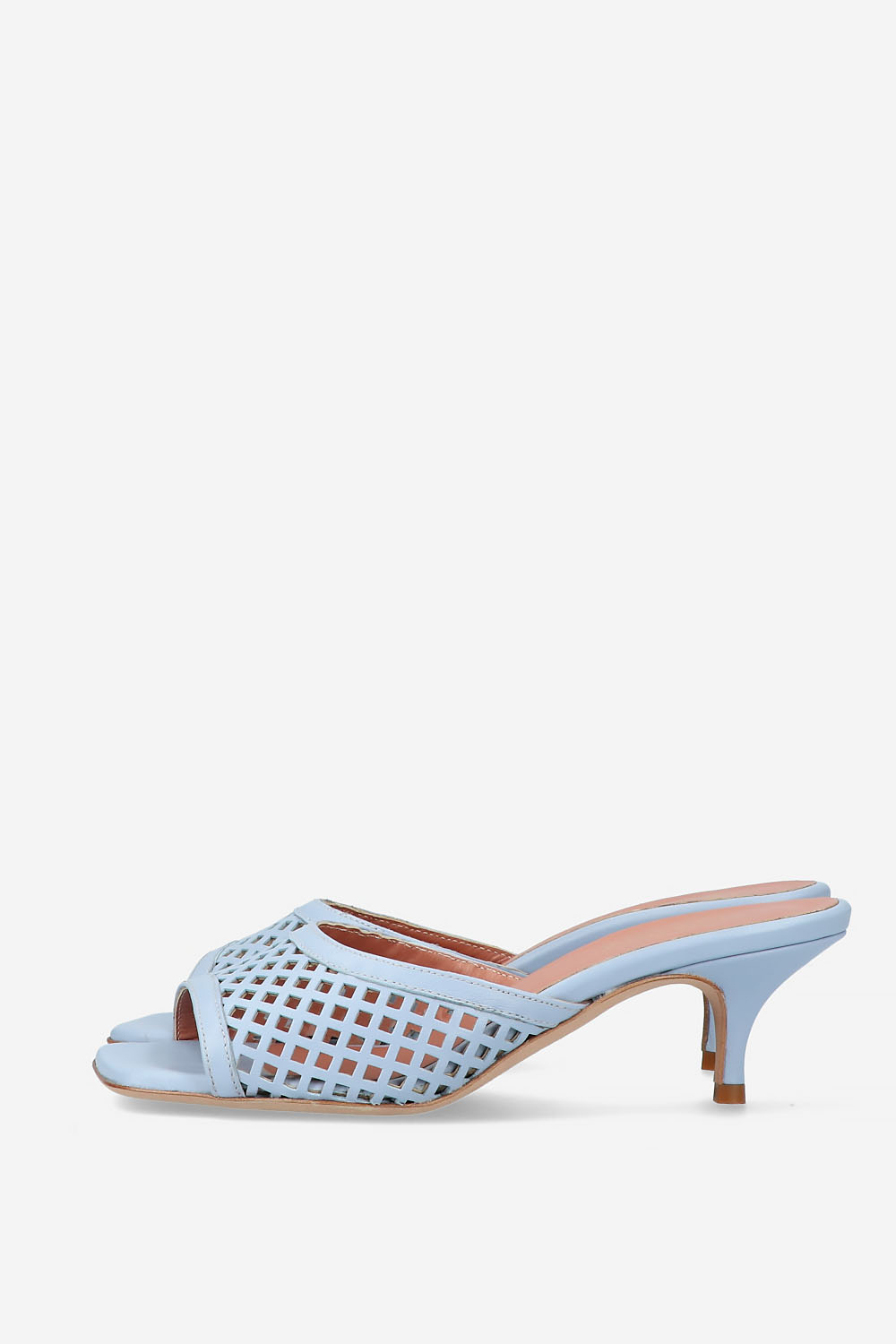 Perforated leather sandals