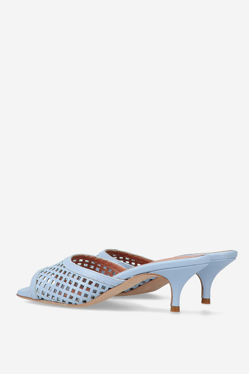 Perforated leather sandals
