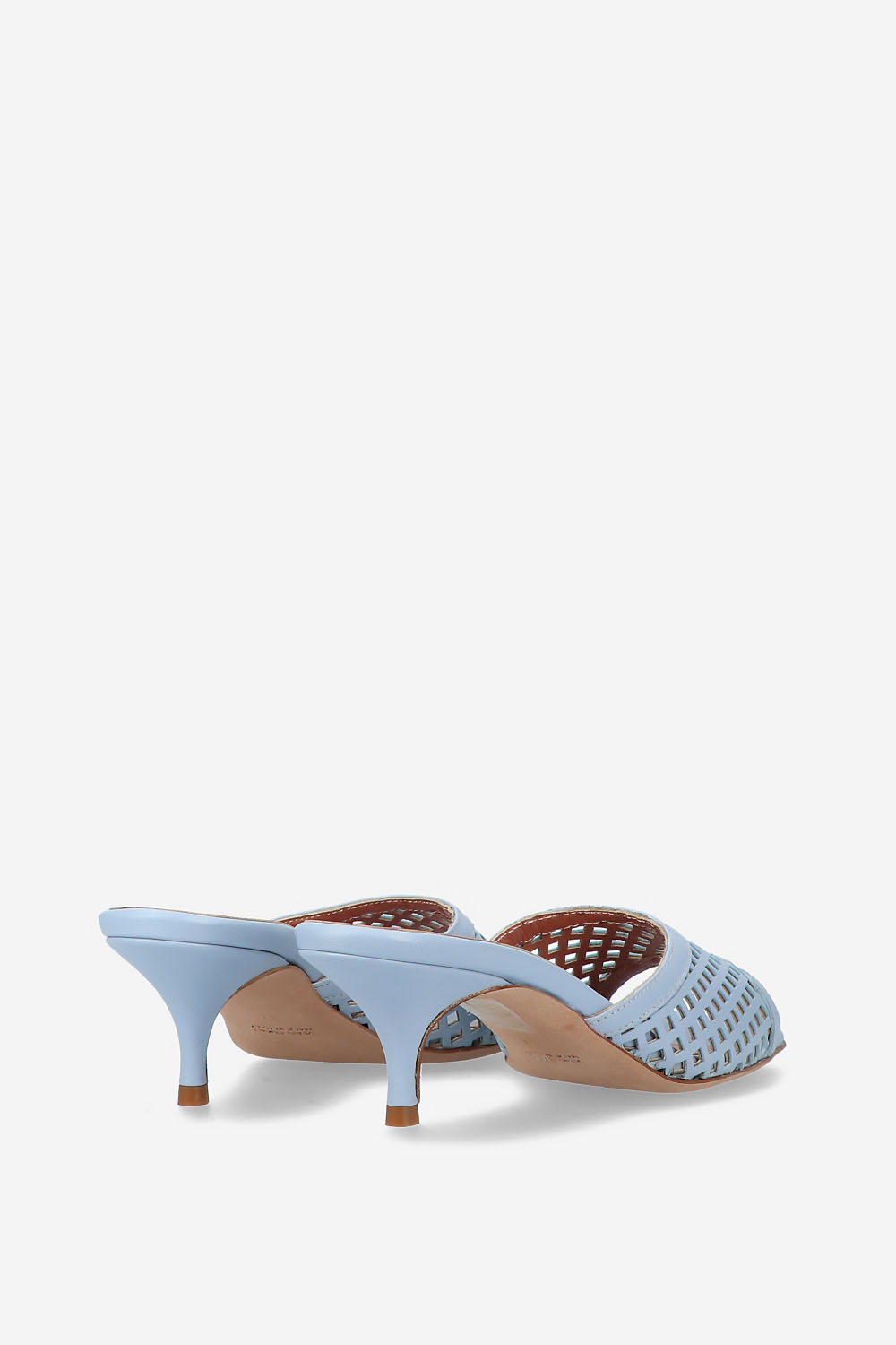 Perforated leather sandals