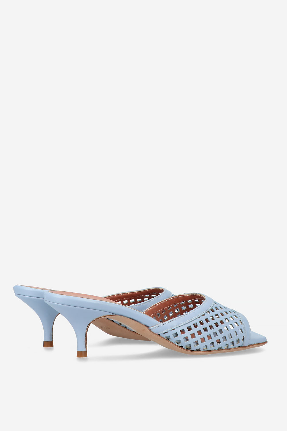 Perforated leather sandals