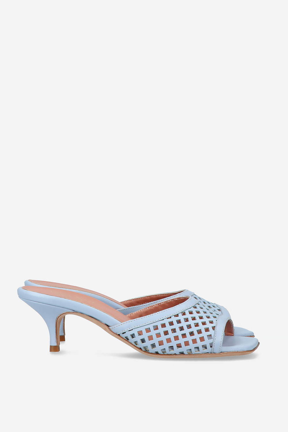 Perforated leather sandals