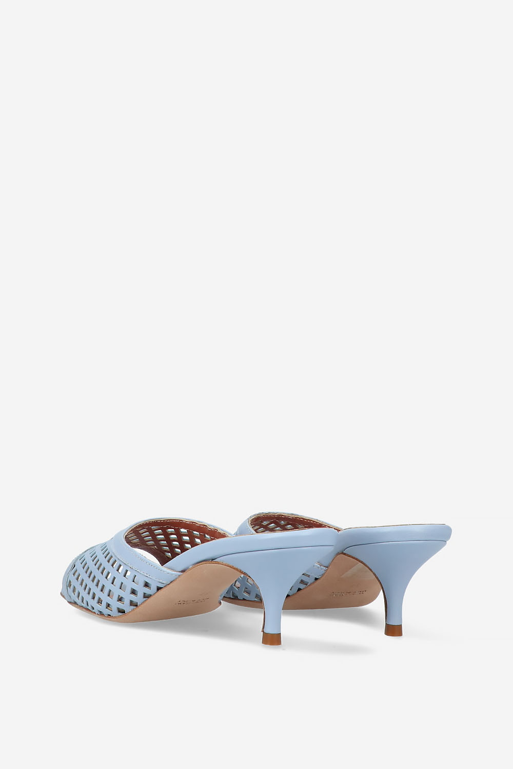 Perforated leather sandals