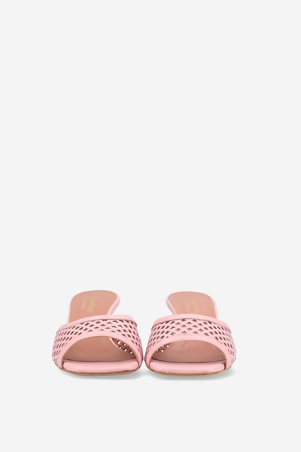 Perforated leather sandals