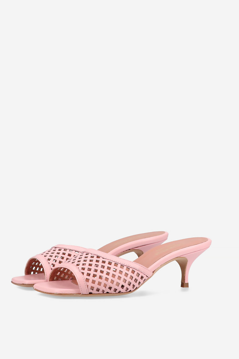 Perforated leather sandals