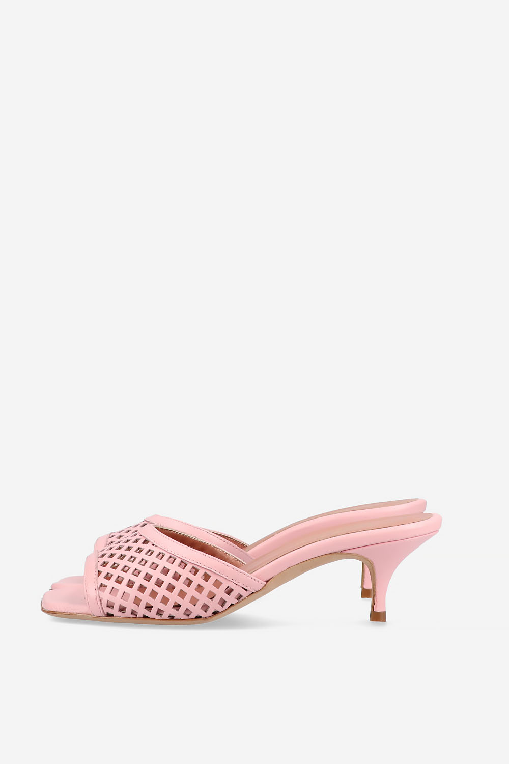 Perforated leather sandals