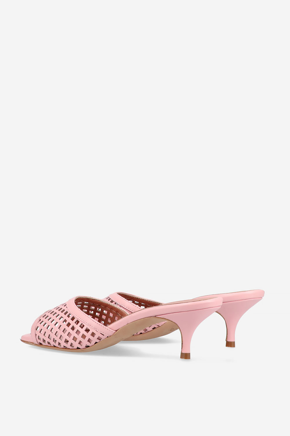 Perforated leather sandals