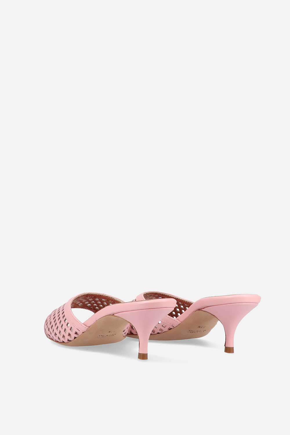 Perforated leather sandals