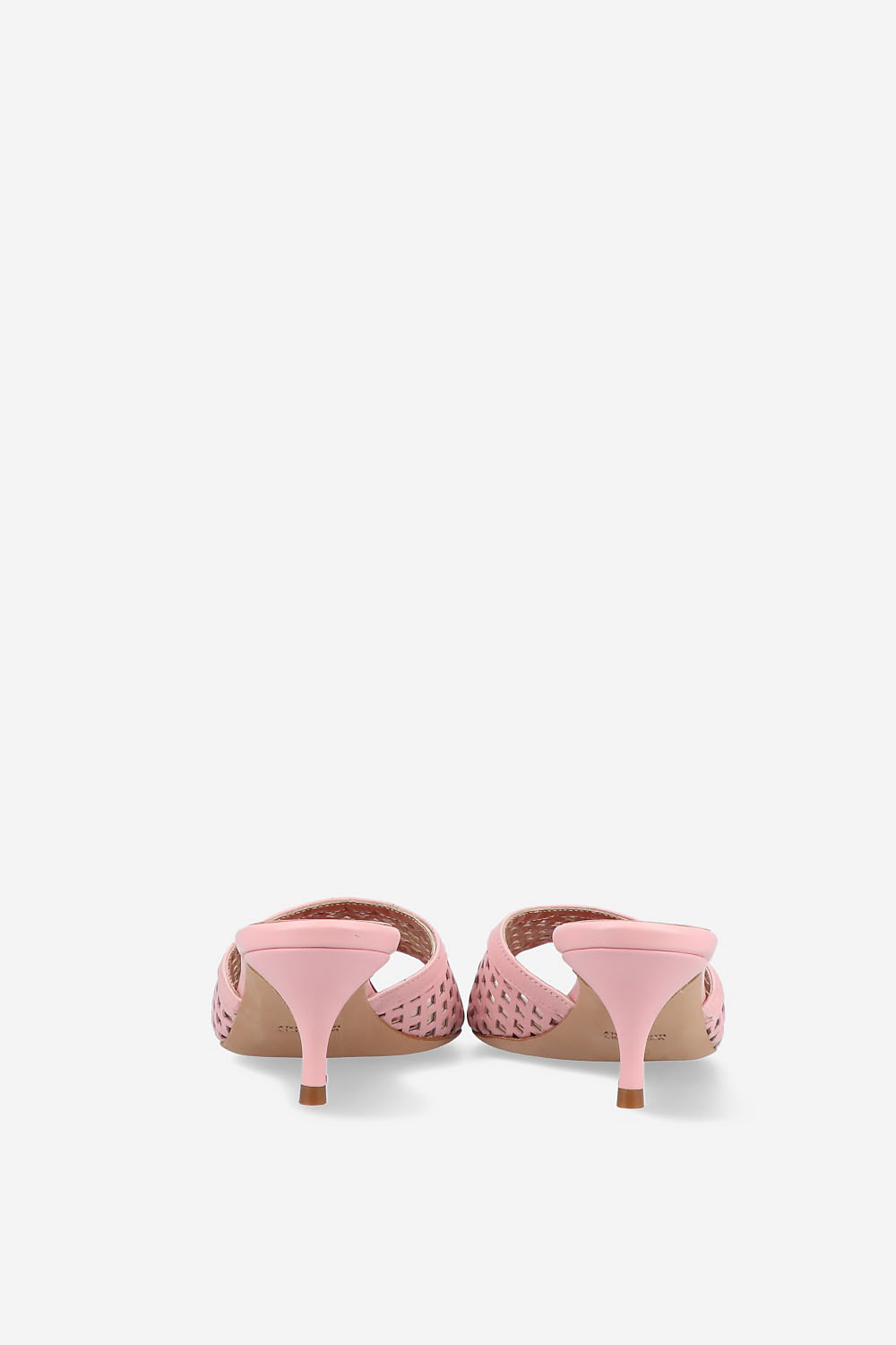 Perforated leather sandals