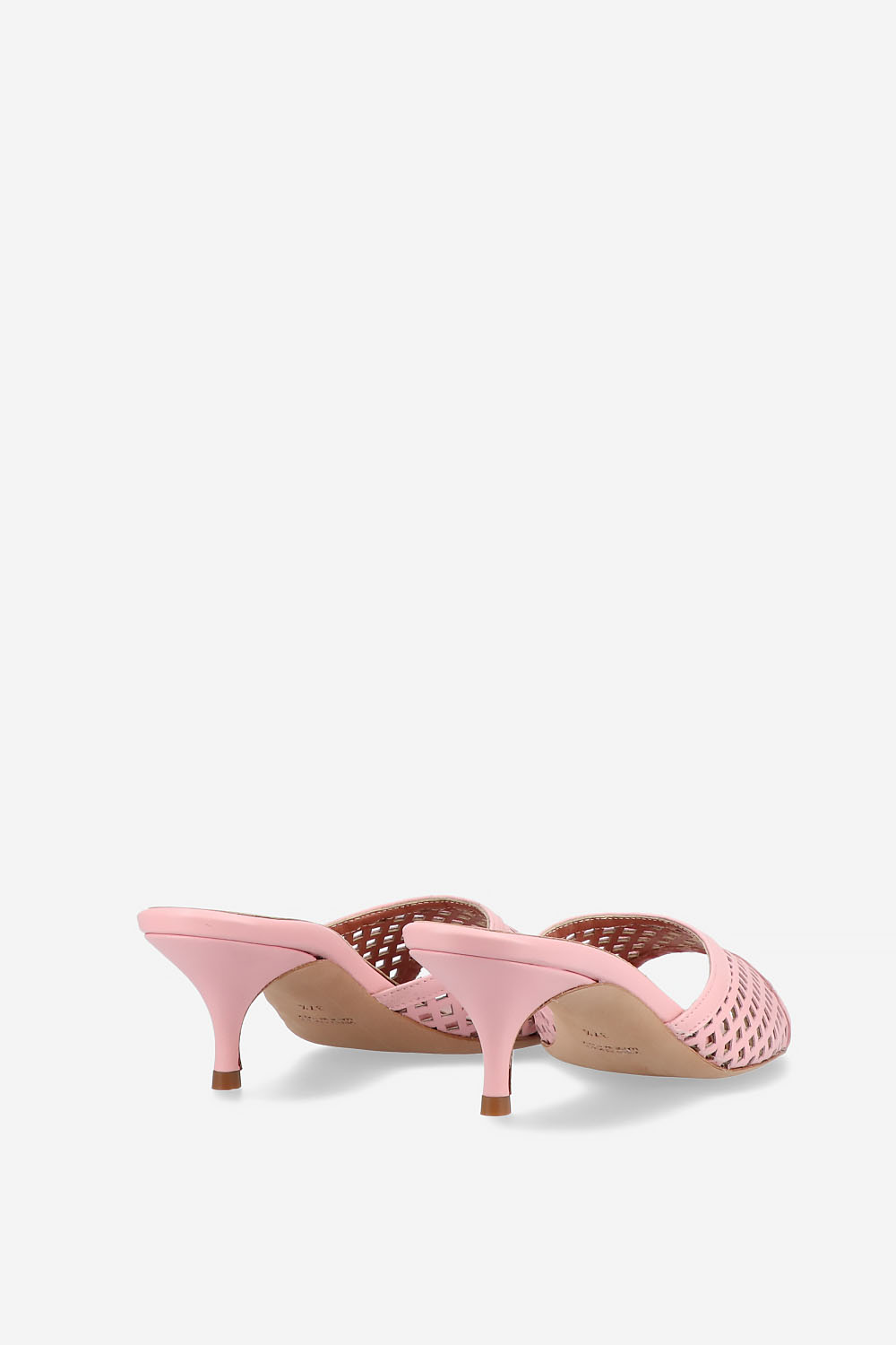 Perforated leather sandals