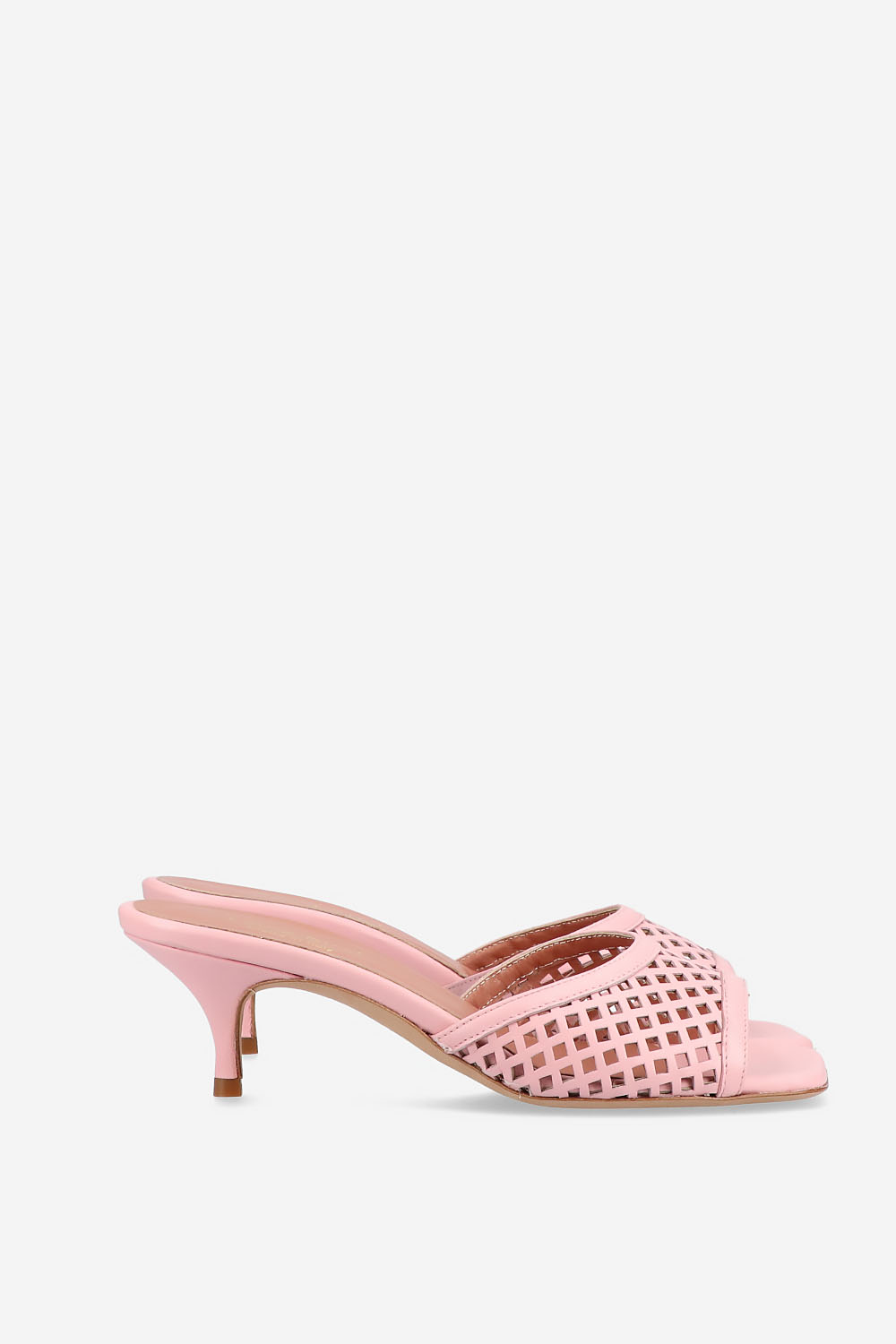 Perforated leather sandals