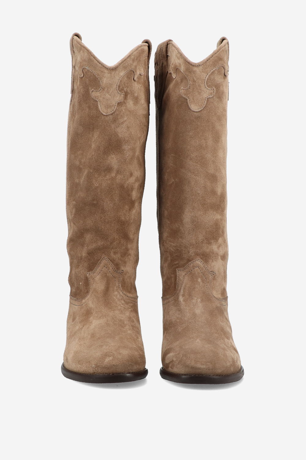 Suede cowboy boots