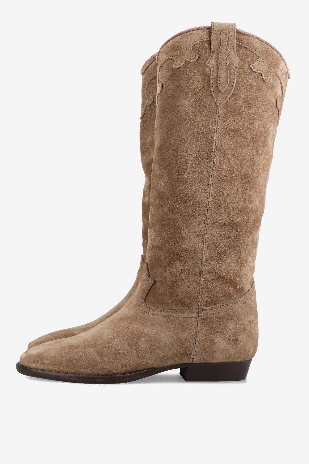 Suede cowboy boots