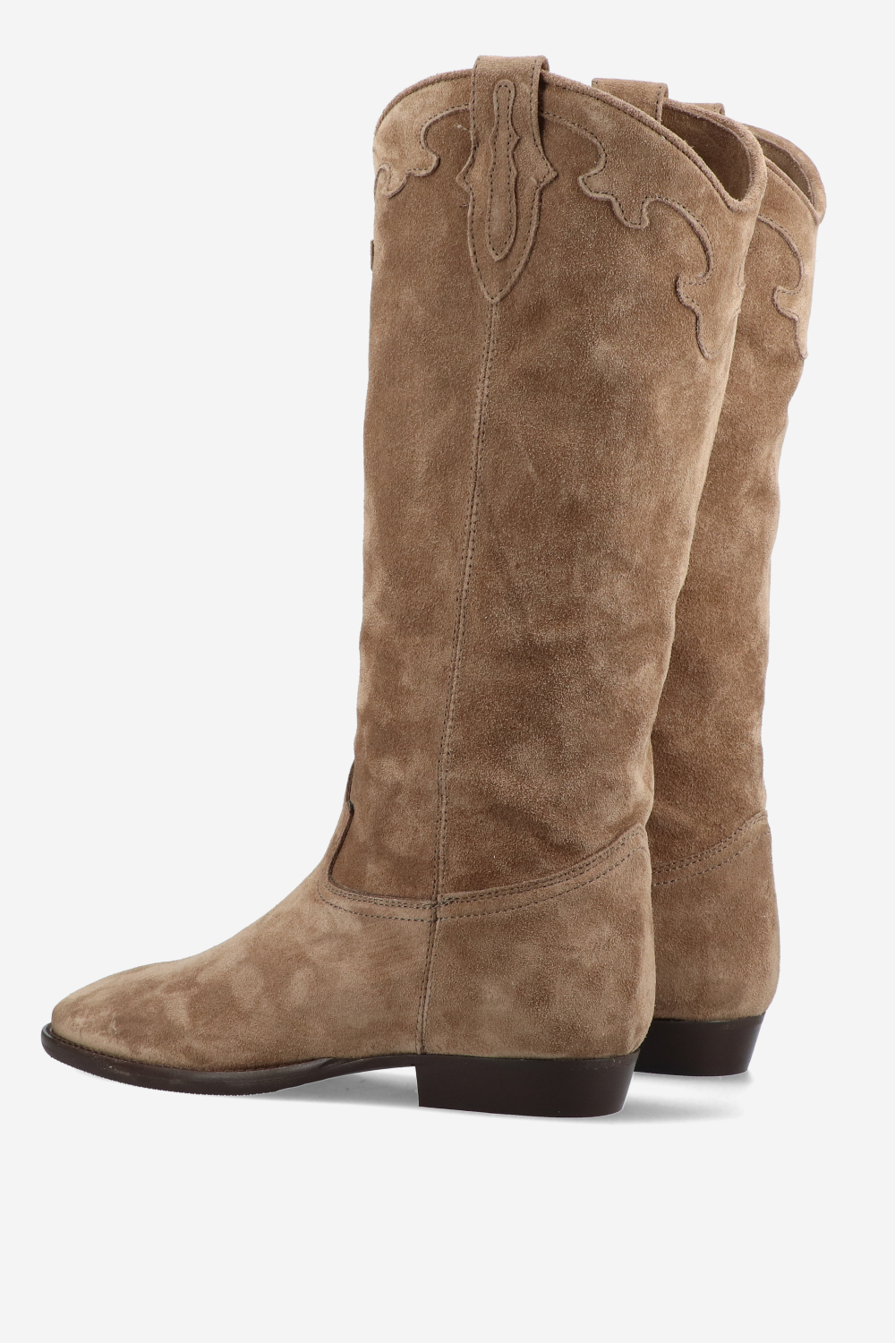 Suede cowboy boots