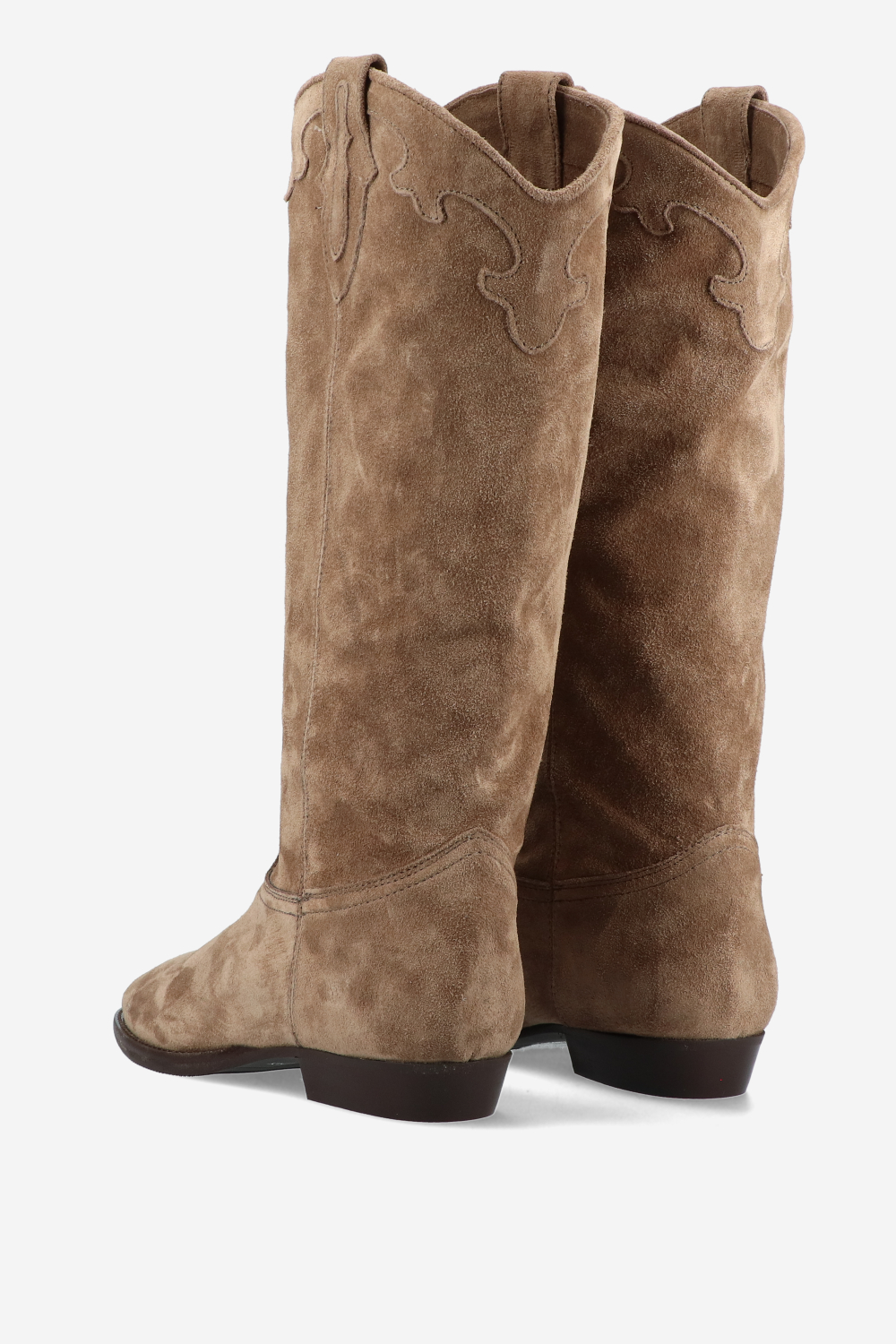 Suede cowboy boots