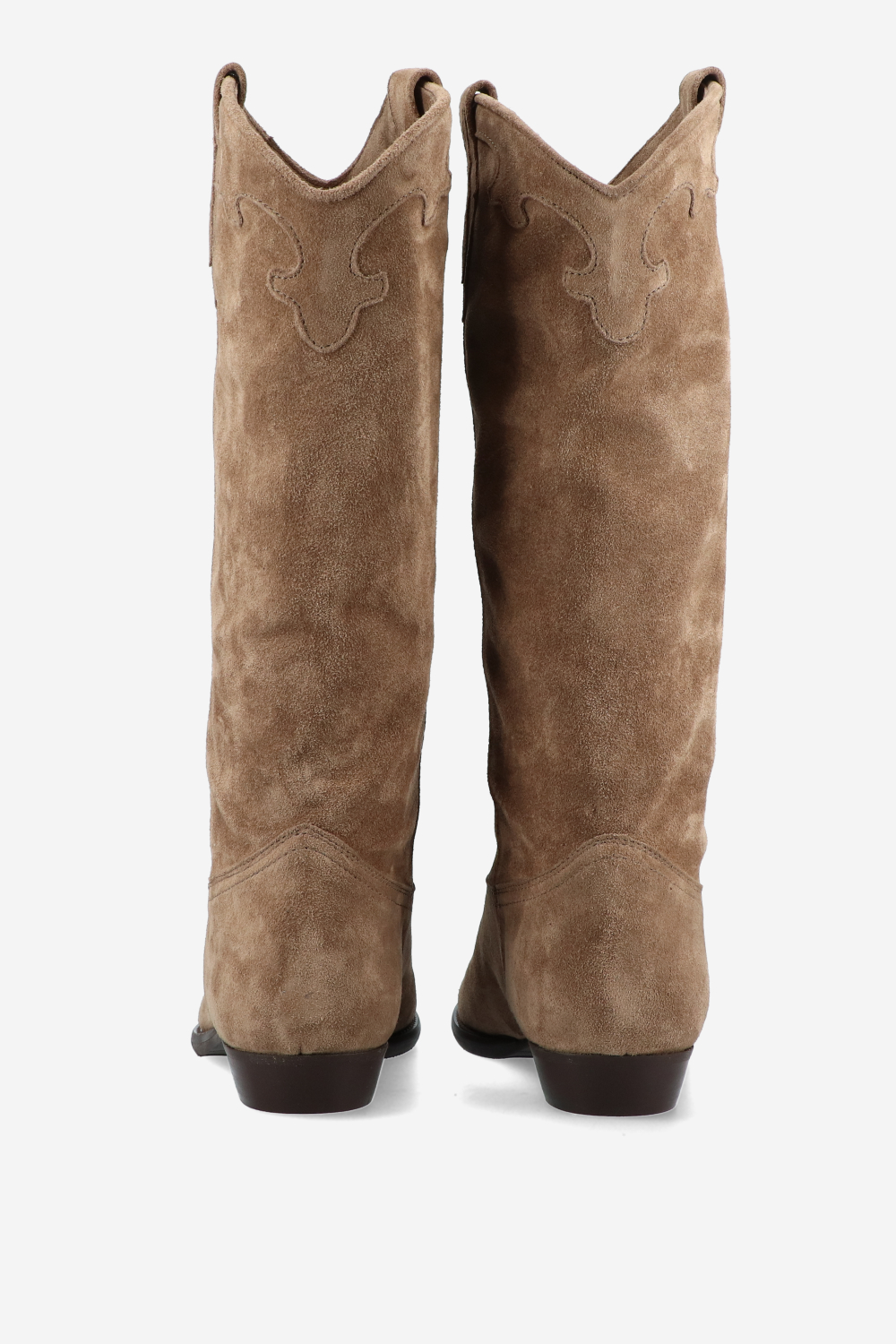 Suede cowboy boots