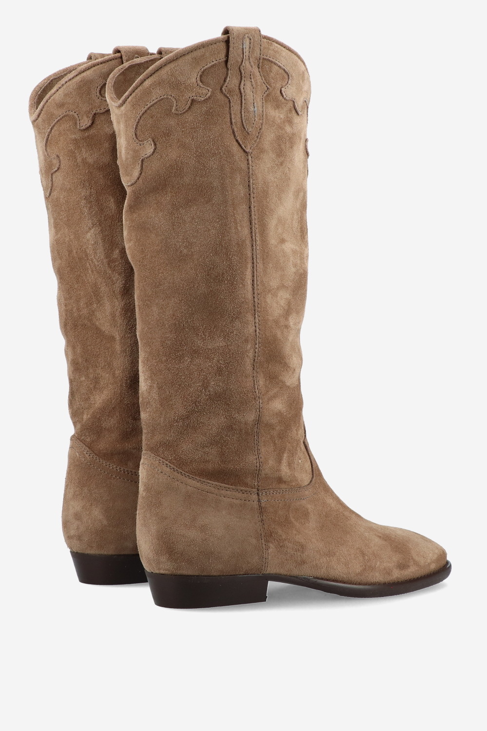 Suede cowboy boots