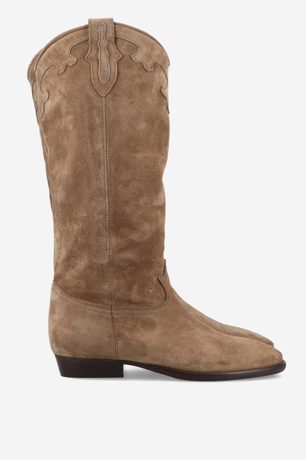 Suede cowboy boots