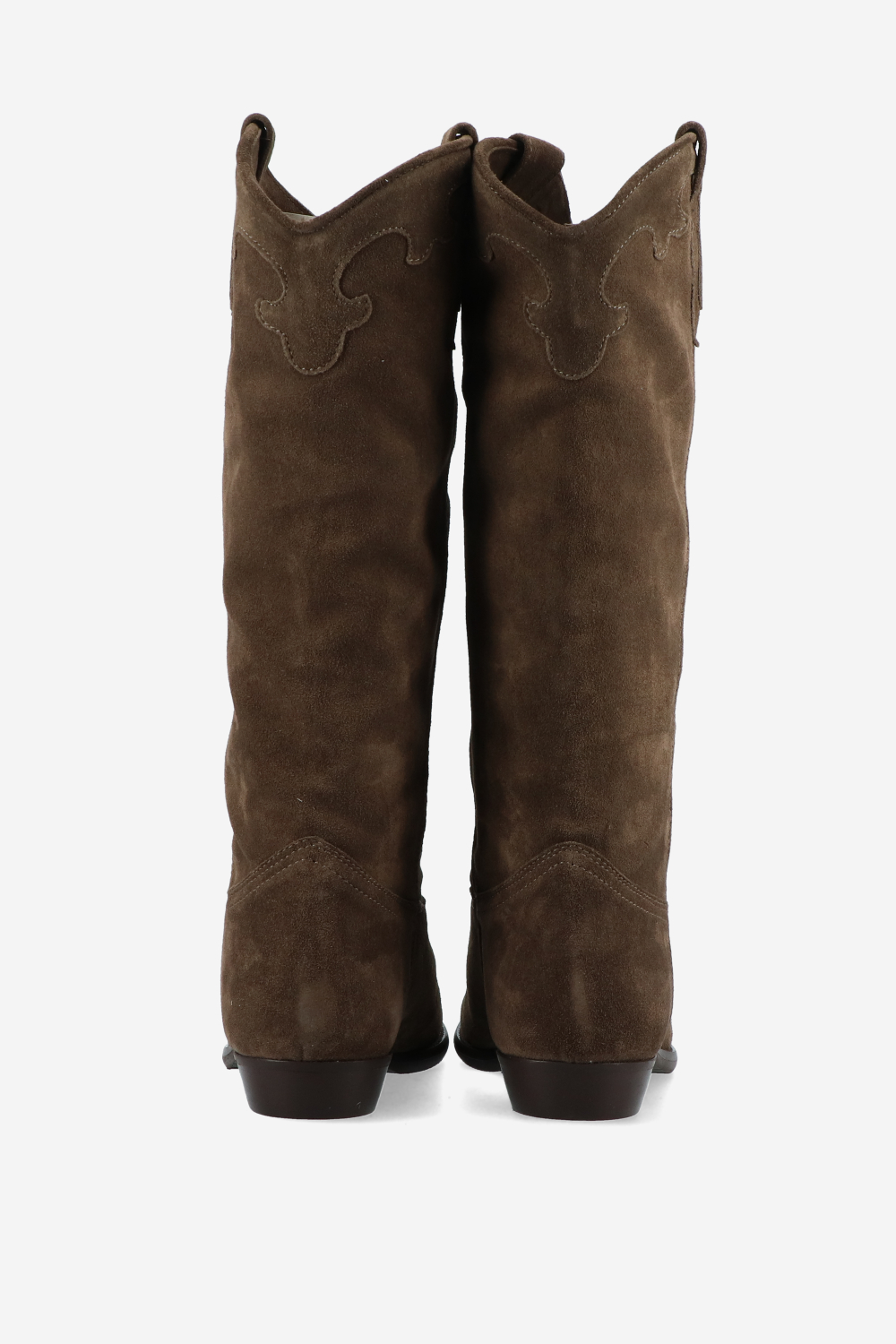 Suede cowboy boots