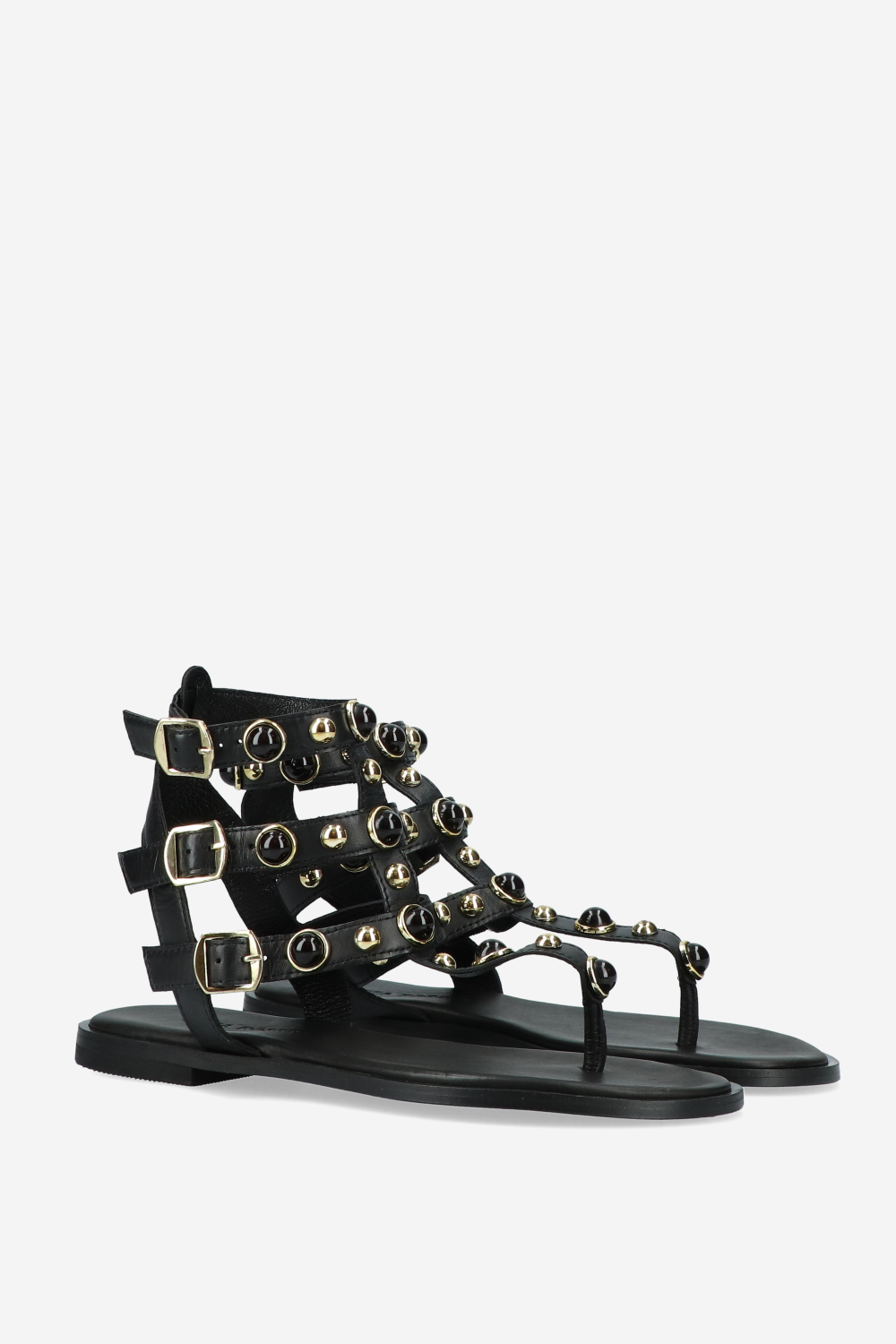 Luisa Rossini - Leather embellished sandals