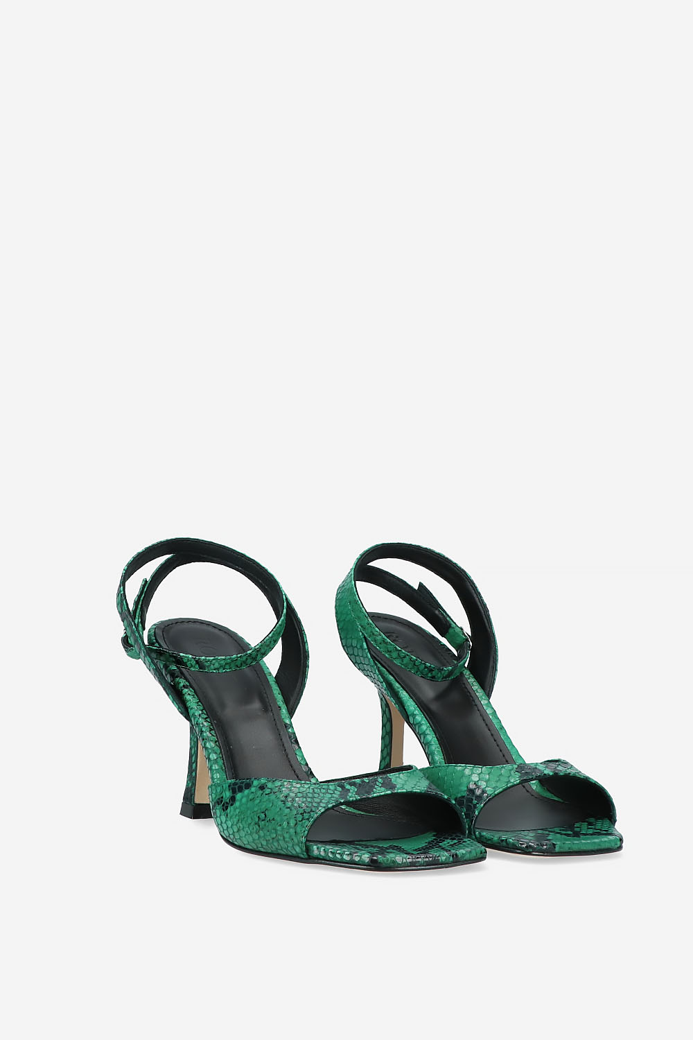 Dial Drunk pyhon leather heeled sandals