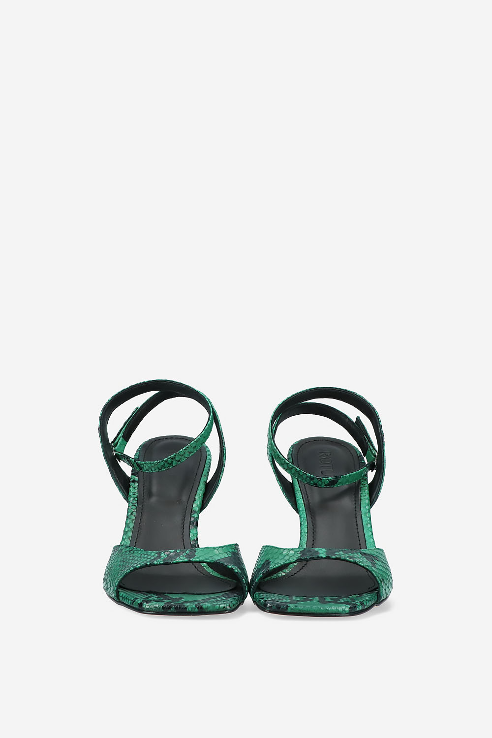 Dial Drunk pyhon leather heeled sandals