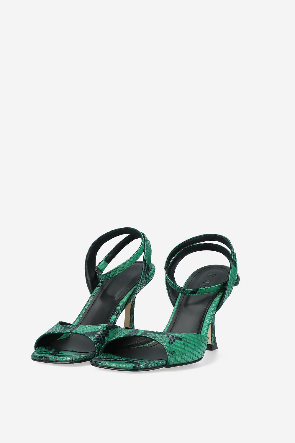 Dial Drunk pyhon leather heeled sandals