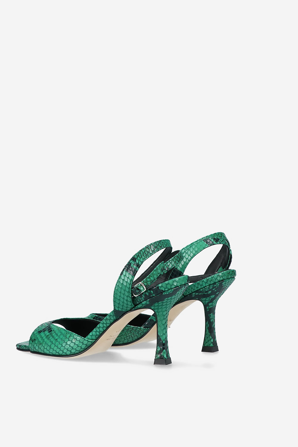 Dial Drunk pyhon leather heeled sandals